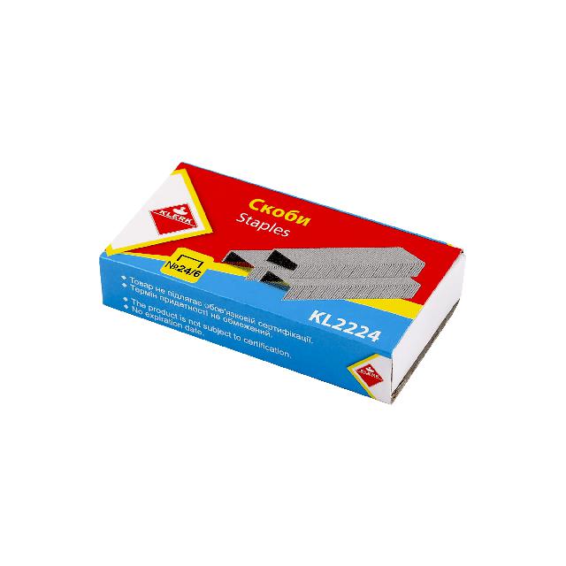 Скоби; №24/6; (1000скоб у пач.); арт. KL2224; KLERK