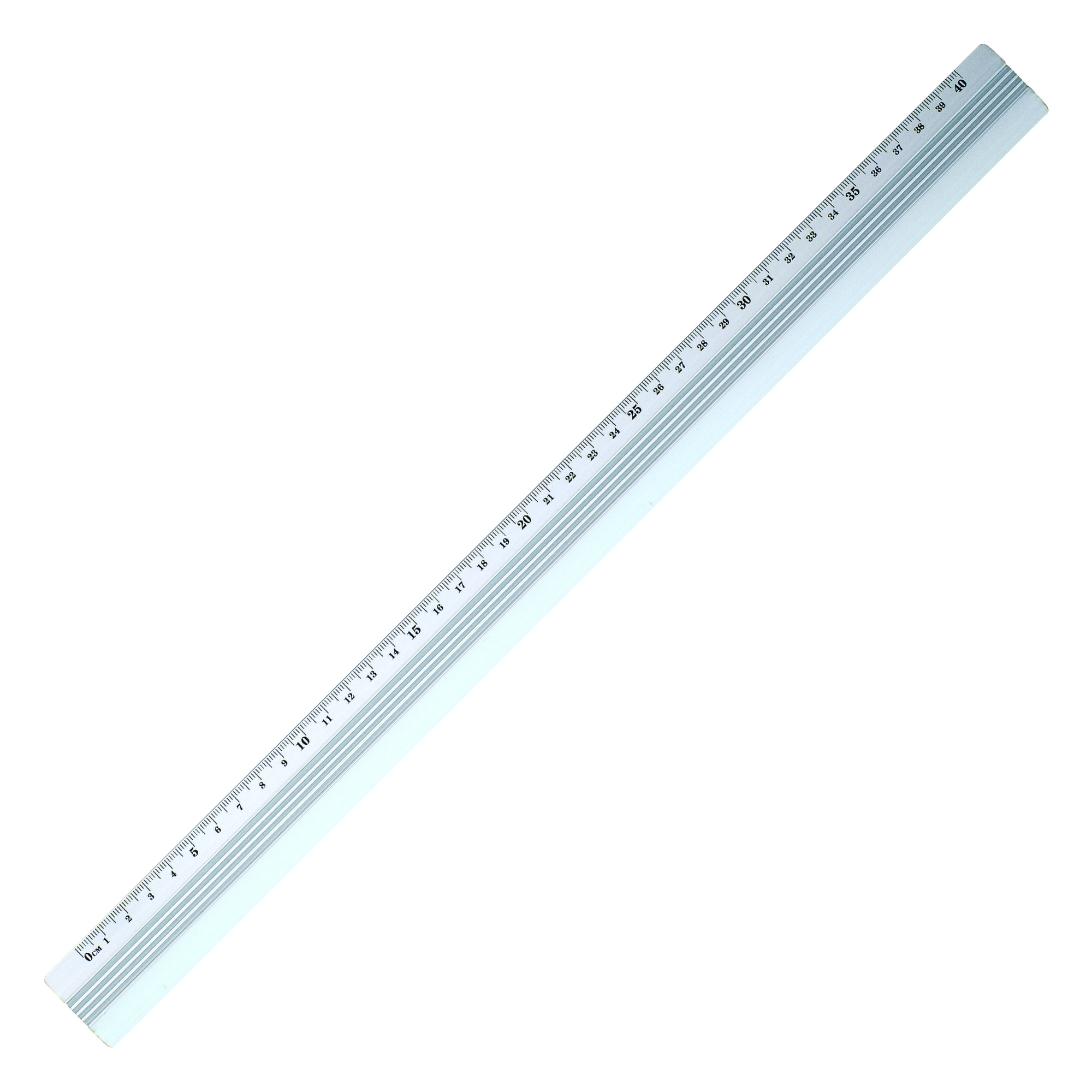 Лінійка алюм.; 40см; кол. срібл.; арт. KL1540; KLERK