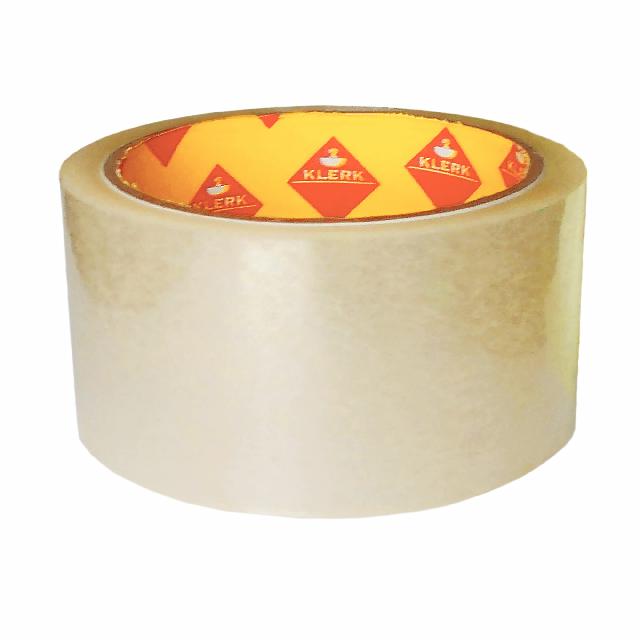 Стрічка клейка пакув.; 72мм*66ярд.; прозор.; 40мкм; арт. KL1900; KLERK