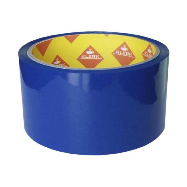 Стрічка клейка пакув.; 48мм*50ярд.; кол. син.; 40мкм; арт. KL1950-BL; KLERK