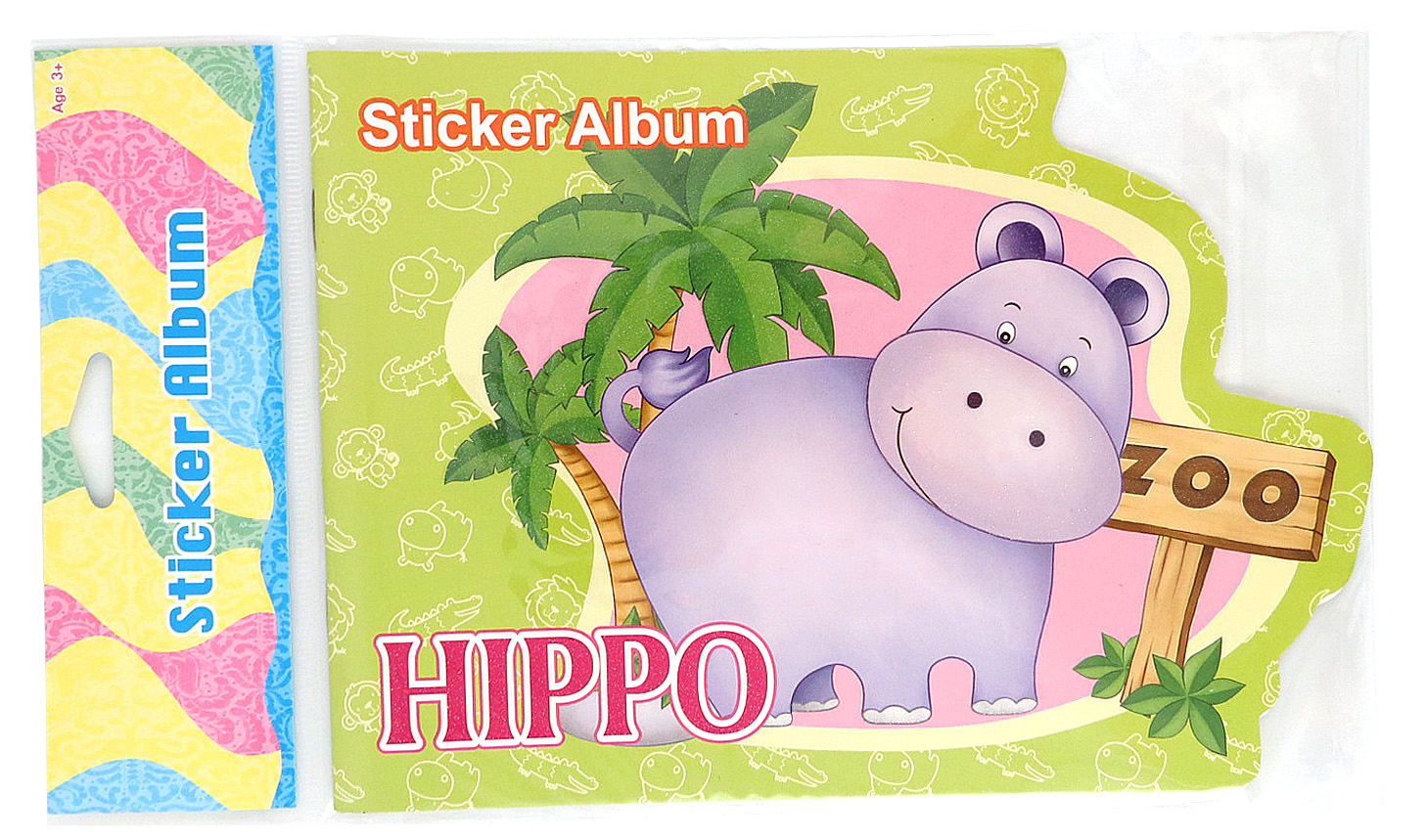 Альбом для наклейок; 21*14.7см; "Веселі тварини"; арт. SJSA027ABCD; STICKERS