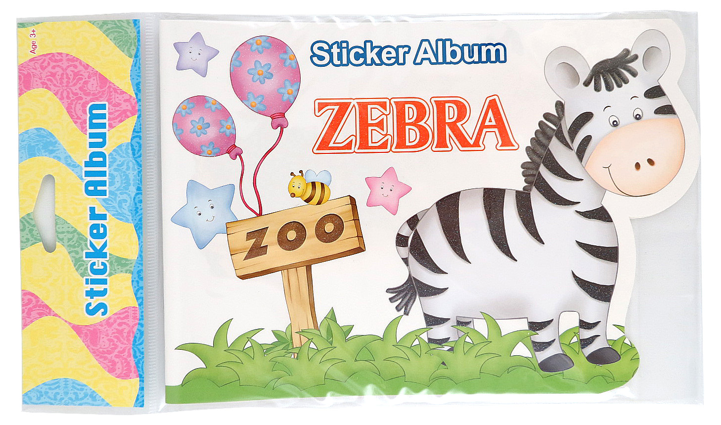 Альбом для наклейок; 21*14.7см; "Веселі тварини"; арт. SJSA028ABCD; STICKERS