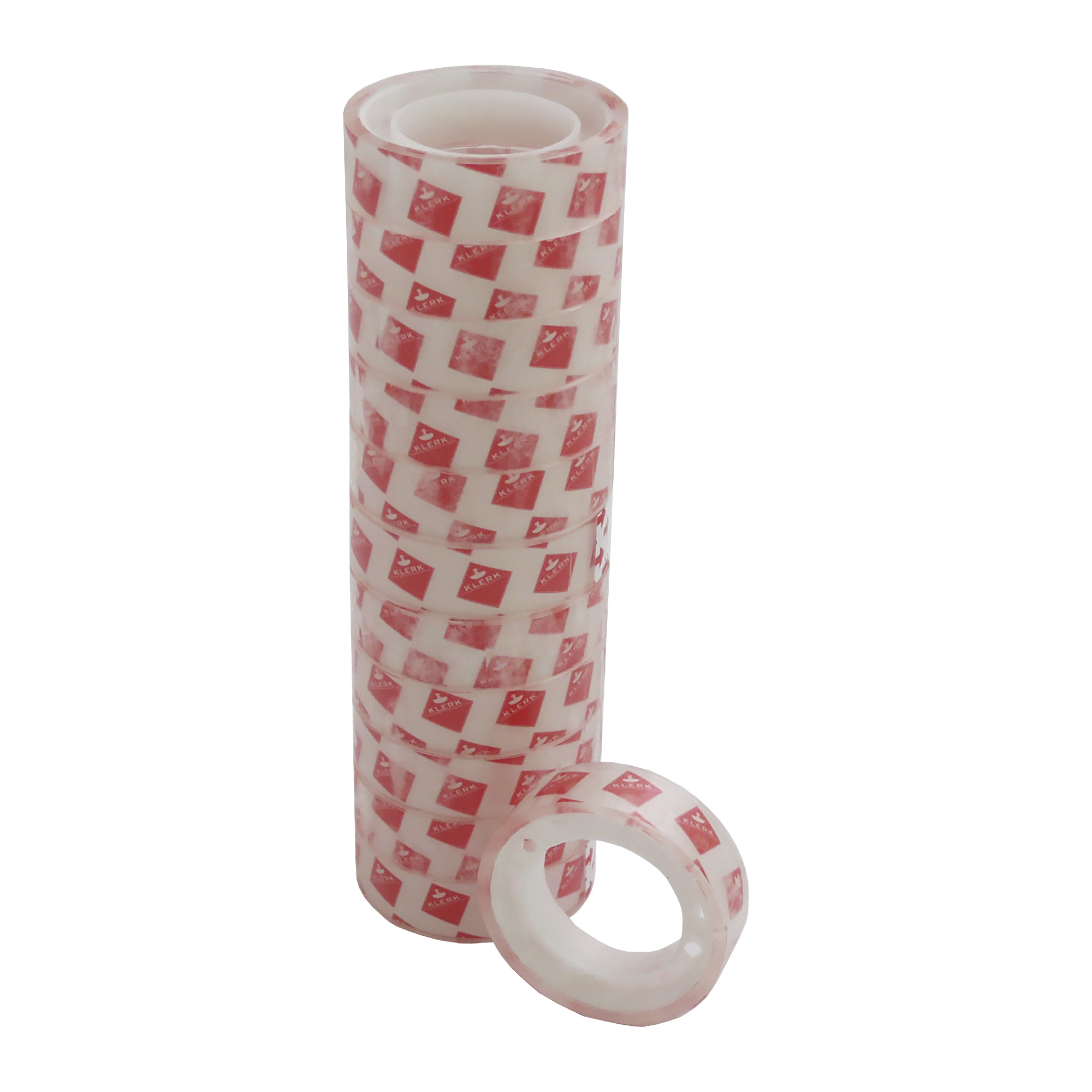 Стрічка клейка канц.; 12мм*10м; (втулка d=35мм); прозор.; арт. KL1611; KLERK