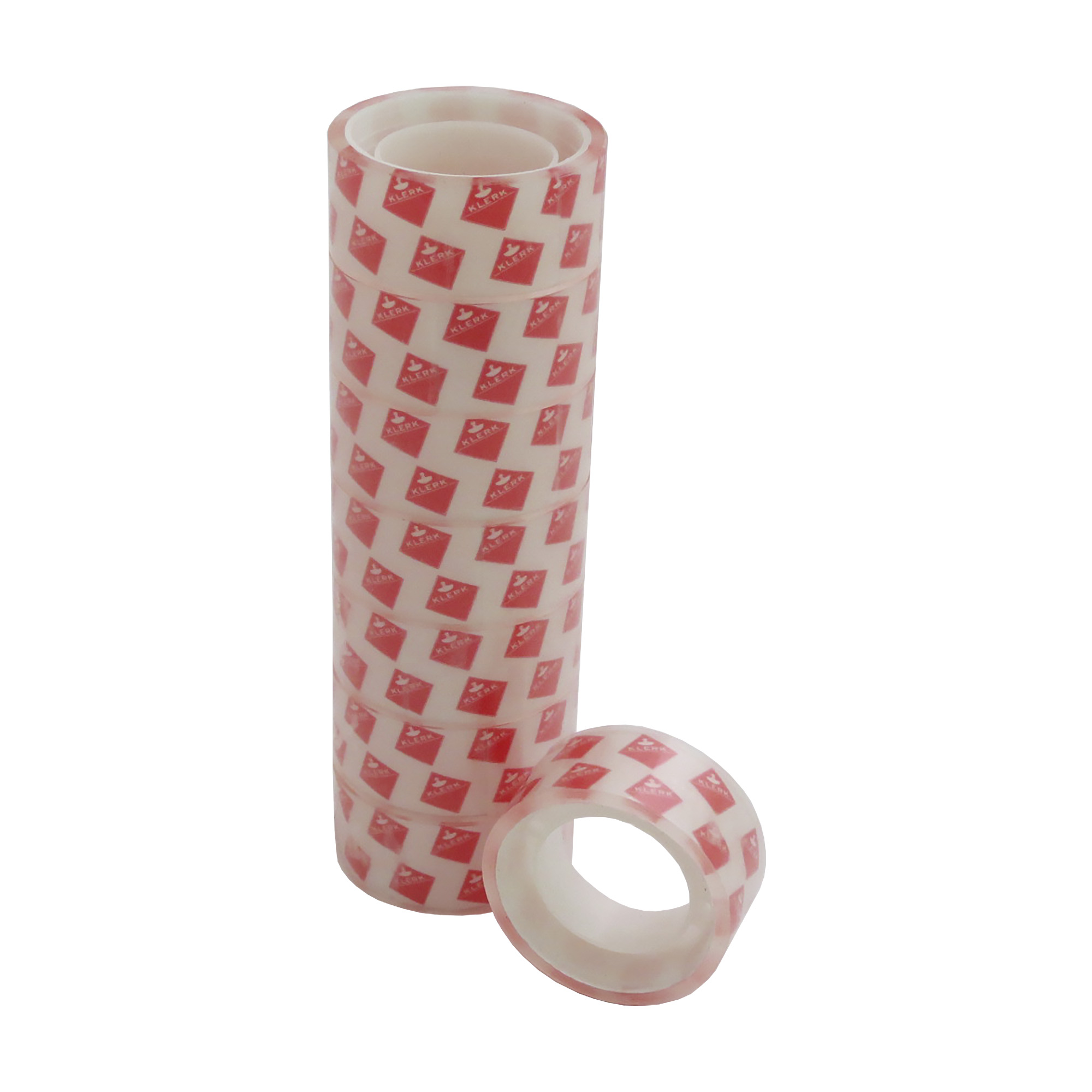 Стрічка клейка канц.; 18мм*10м; (втулка d=35мм); прозор.; арт. KL1614; KLERK