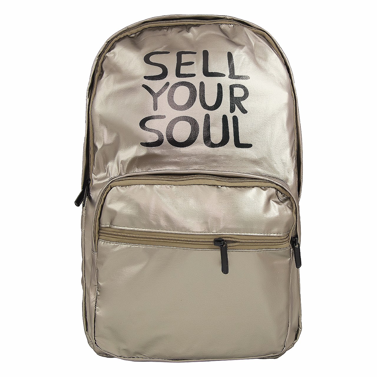 Рюкзак; 42*17*14см; срібло "Sell your soul", поліестер; арт. 8922; VGR