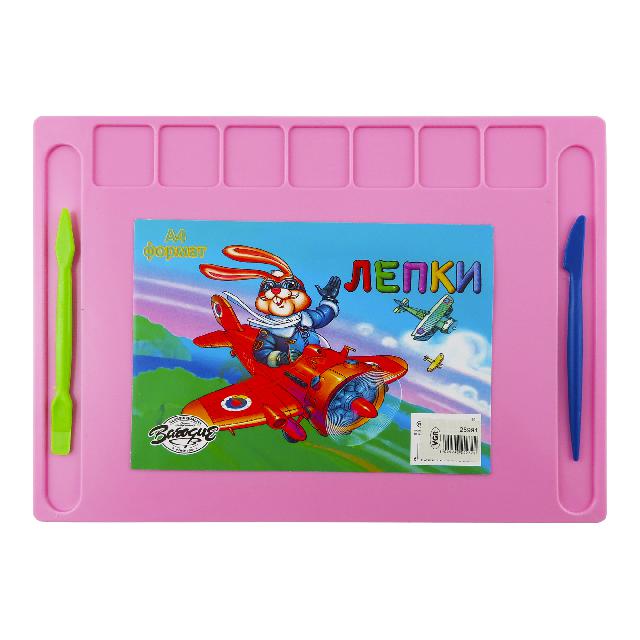 Дошка для ліпки; 2 стеки в компл. А4; кол.асорт.; арт. 25991; VGR