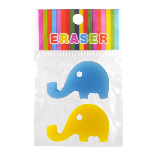 Гумки "Слон" 2 шт. у наб. з європідвісом; 4 кол.; арт. 1382; VGR