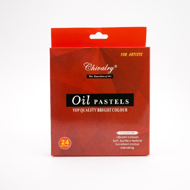 Пастель масляна; (24 кол. у наб.); карт.упак.; арт. QOIL-24; Chivalry