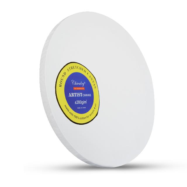 Полотно для малювання, кругле, на підрамнику 40см, 280 г/м2; арт. 40CM; Chivalry