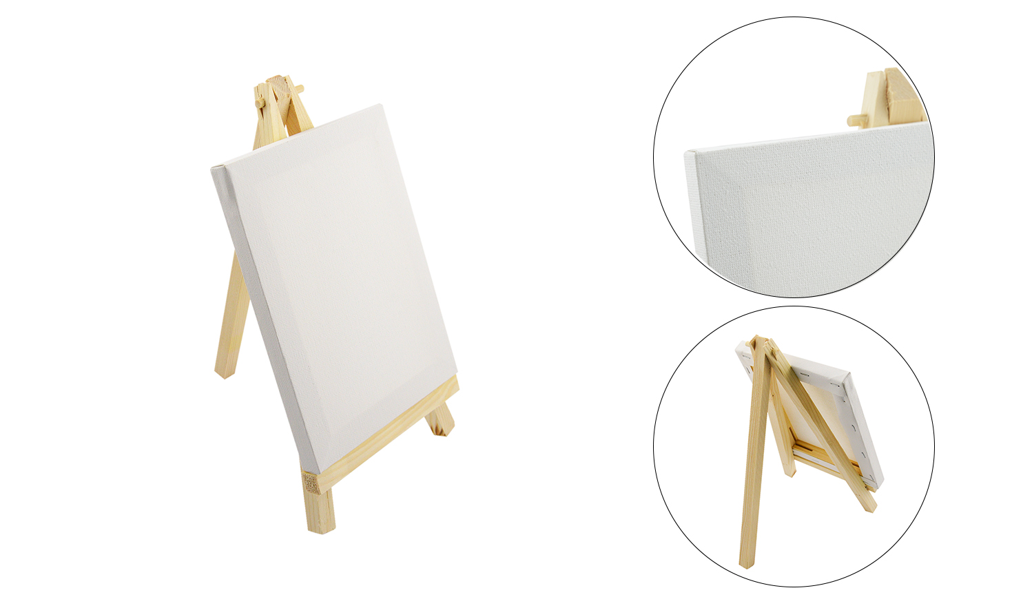 Полотно для малювання на дерев'яному підрамнику з мольбертом, 15*20см, 280 г/м2; арт. 15*20; Chivalry