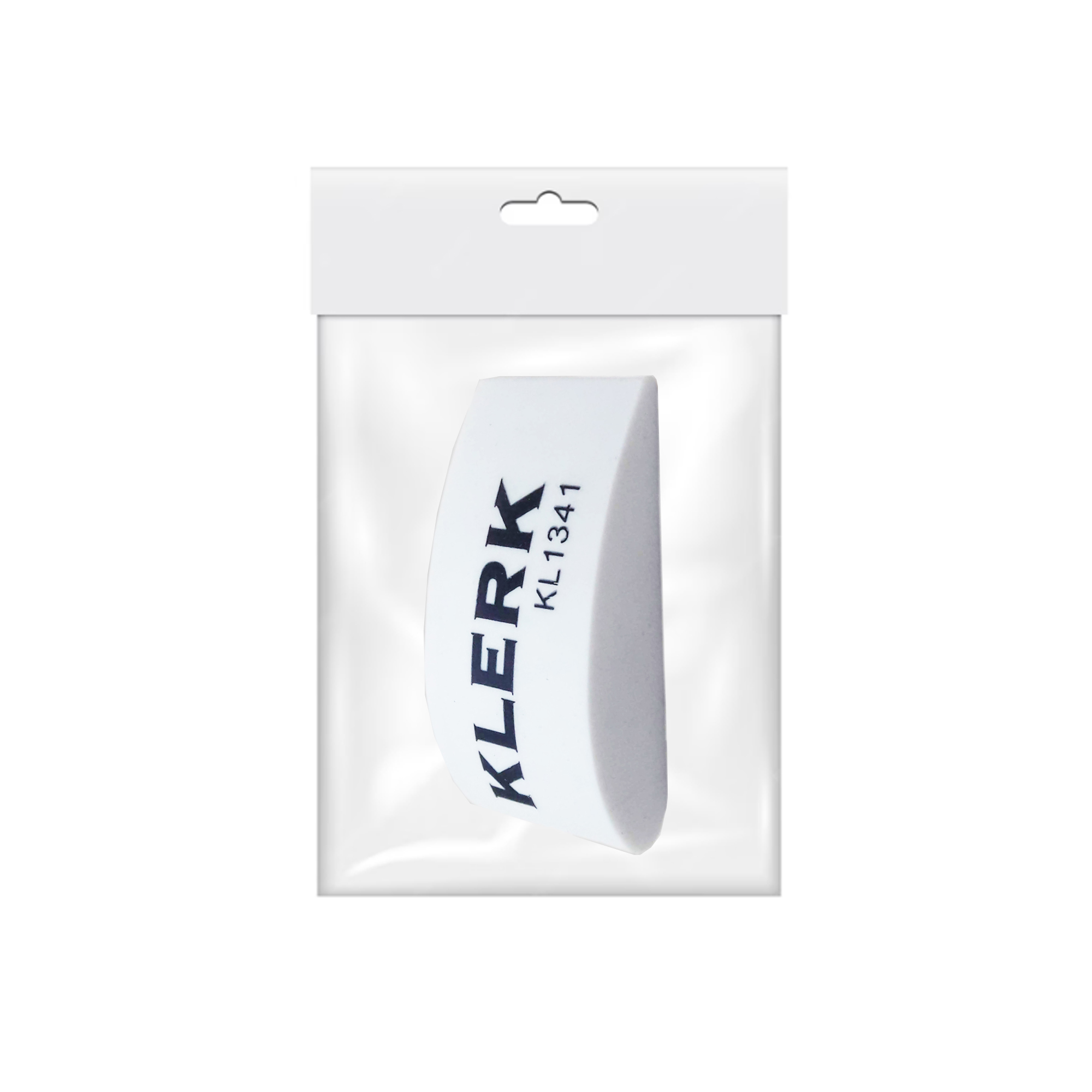 Гумка для витирання; 21*15*50мм; кол. бiл.; крапля; з європідвісом, арт. KL1341; KLERK