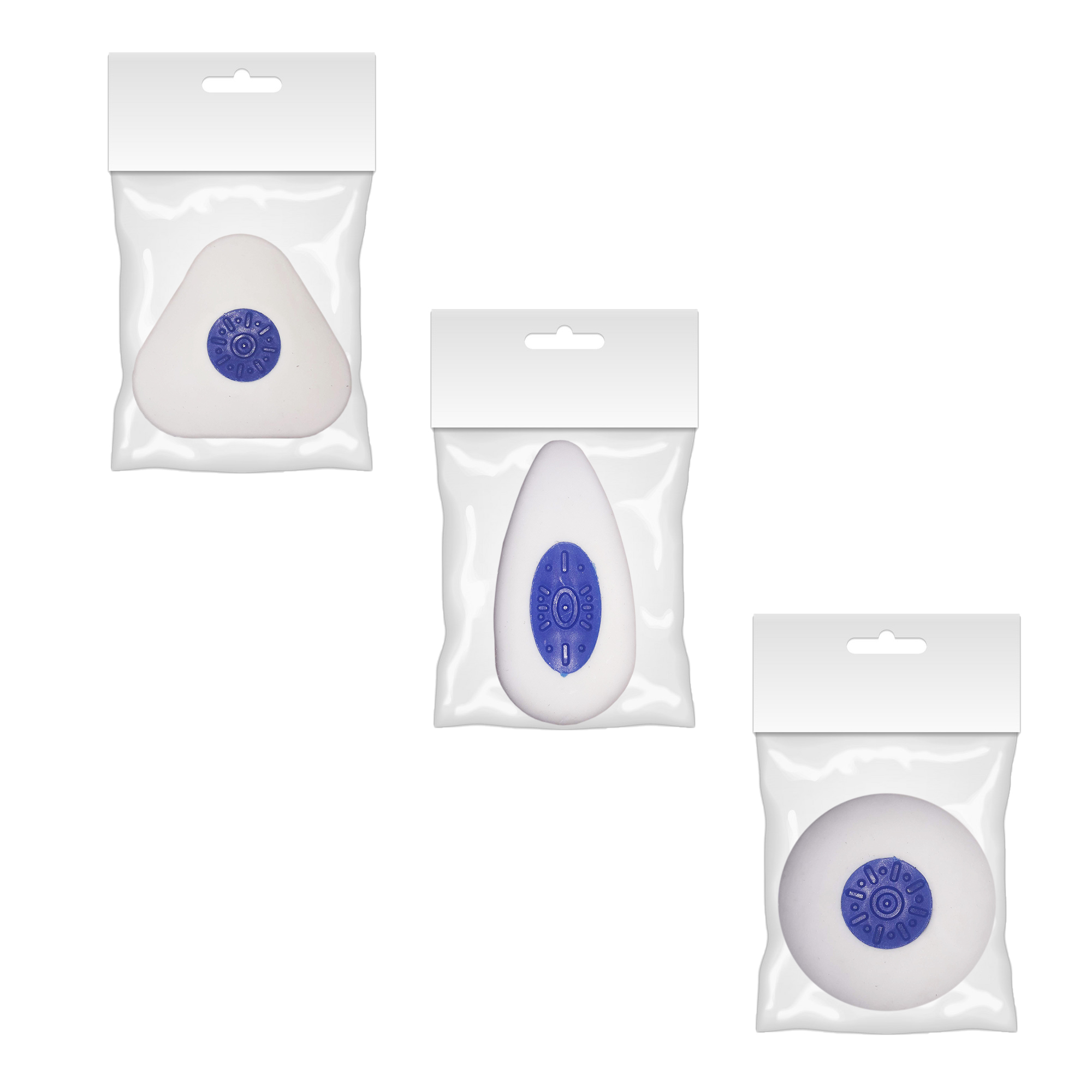 Гумка для витирання фігурна; кол. бiл.; з європідвісом, арт.KL1343 KLERK