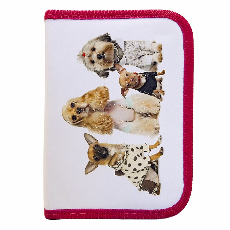 Пенал без напов. на молнії; 20*13*3 см., "Собаки" арт. VR23005 VGR