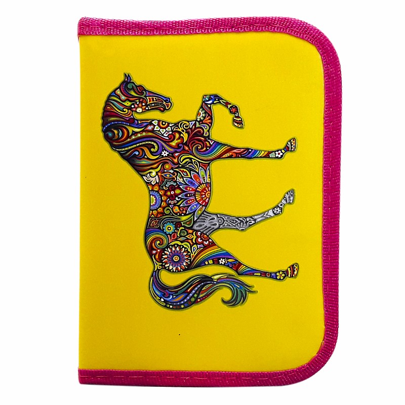 Пенал без напов. на молнії; 20*13*3 см., "Кінь" арт. VR23008 VGR