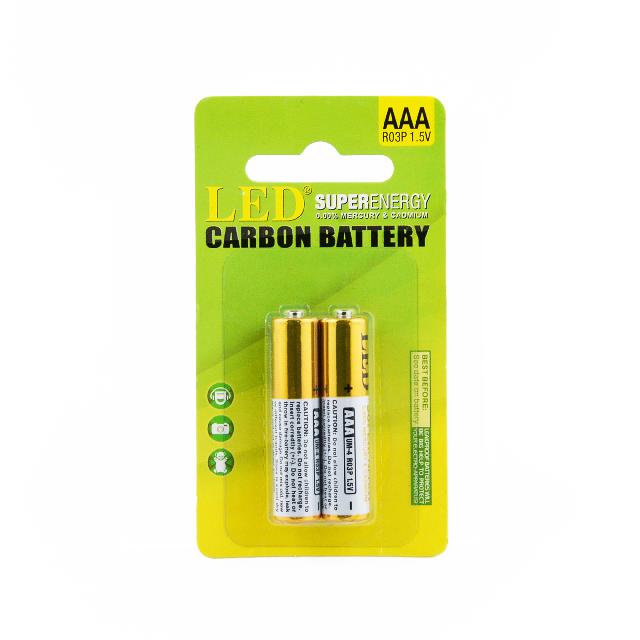 Батарейки сольові, ААА; 2шт в уп.  з європідвісом; арт. R03P; KLERK