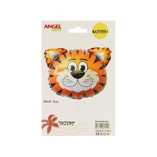 Кулька повітряна 34*41,5 см. "Тигреня";  фольга; кол. асорті; арт. AG1626-021; ANGEL GIFTS