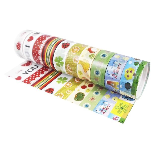 Стрічка клейка, декоративна, колір асорті, 2м*1,5см, 1шт. арт. VR22319 VGR