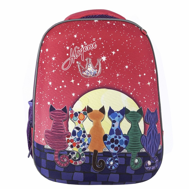 Рюкзак 36*26,5*19 см "Коти" рожевий; поліестер; арт. VR24269_рожевий; VGR