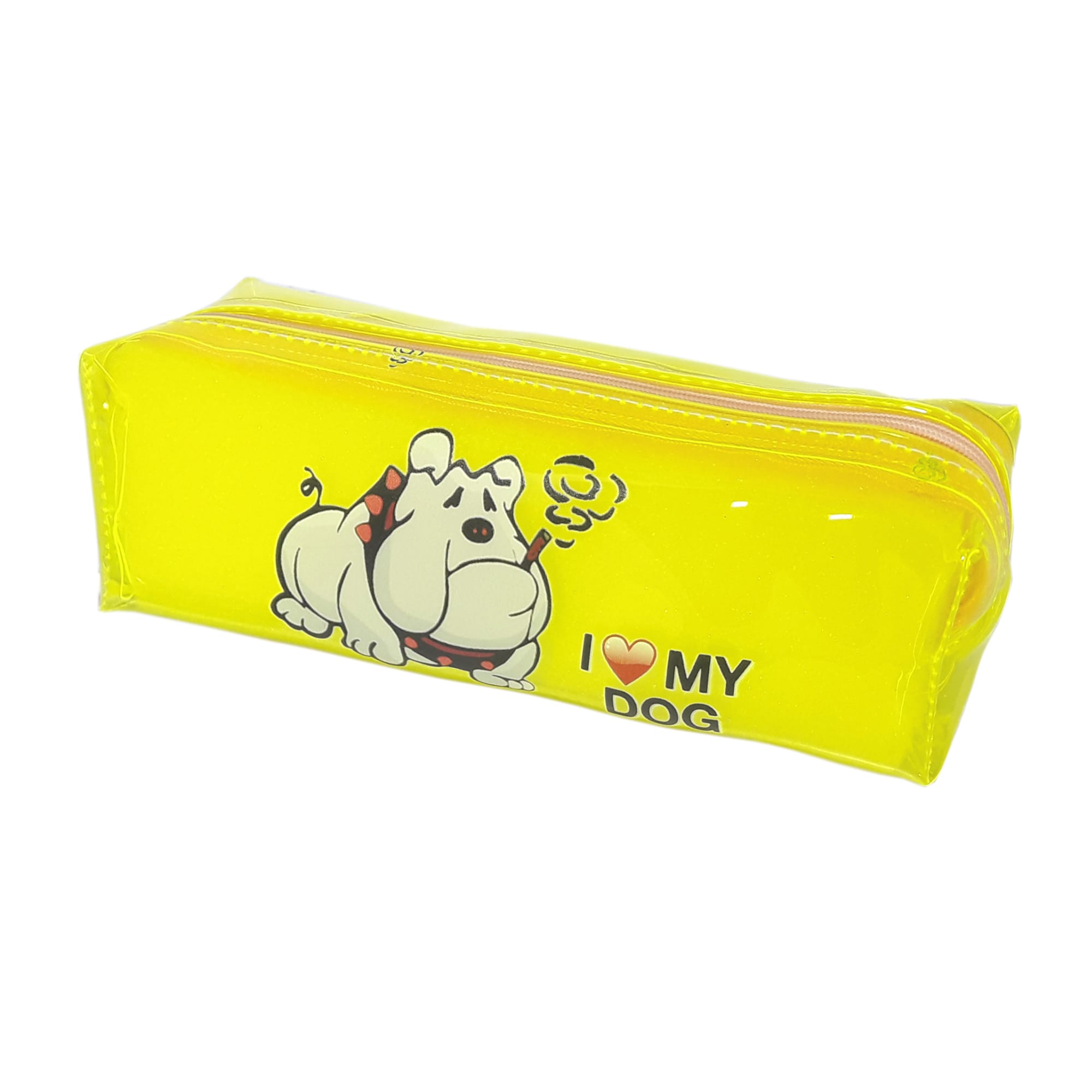 Пенал шкільний; 20*5.5*4.5 см. ; "DOG" кол. прозоро-лимонний; арт. VR23059_1; VGR