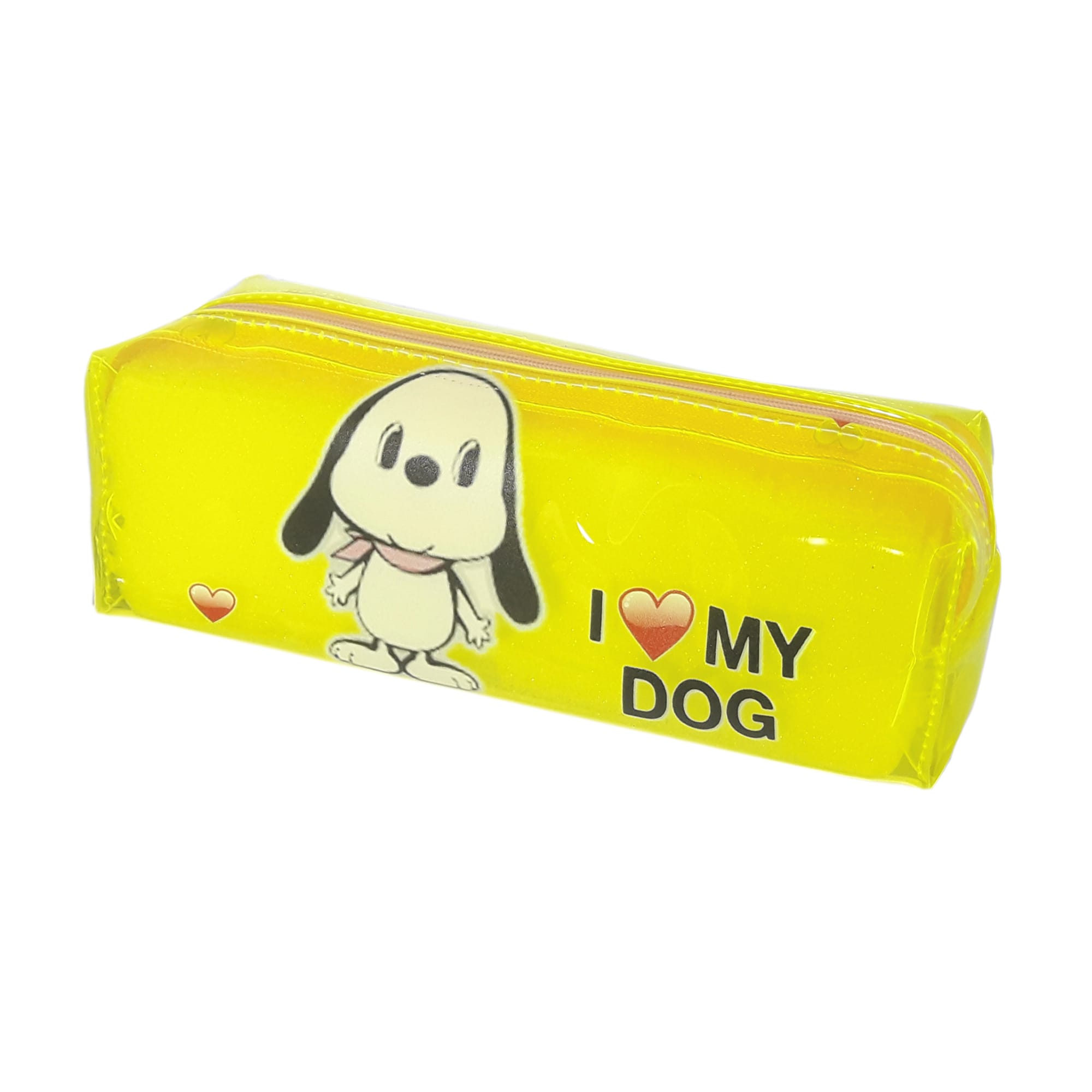 Пенал шкільний; 20*5.5*4.5 см. ; "DOG-цуценя" кол. прозоро-лимонний; арт. VR23059_2; VGR