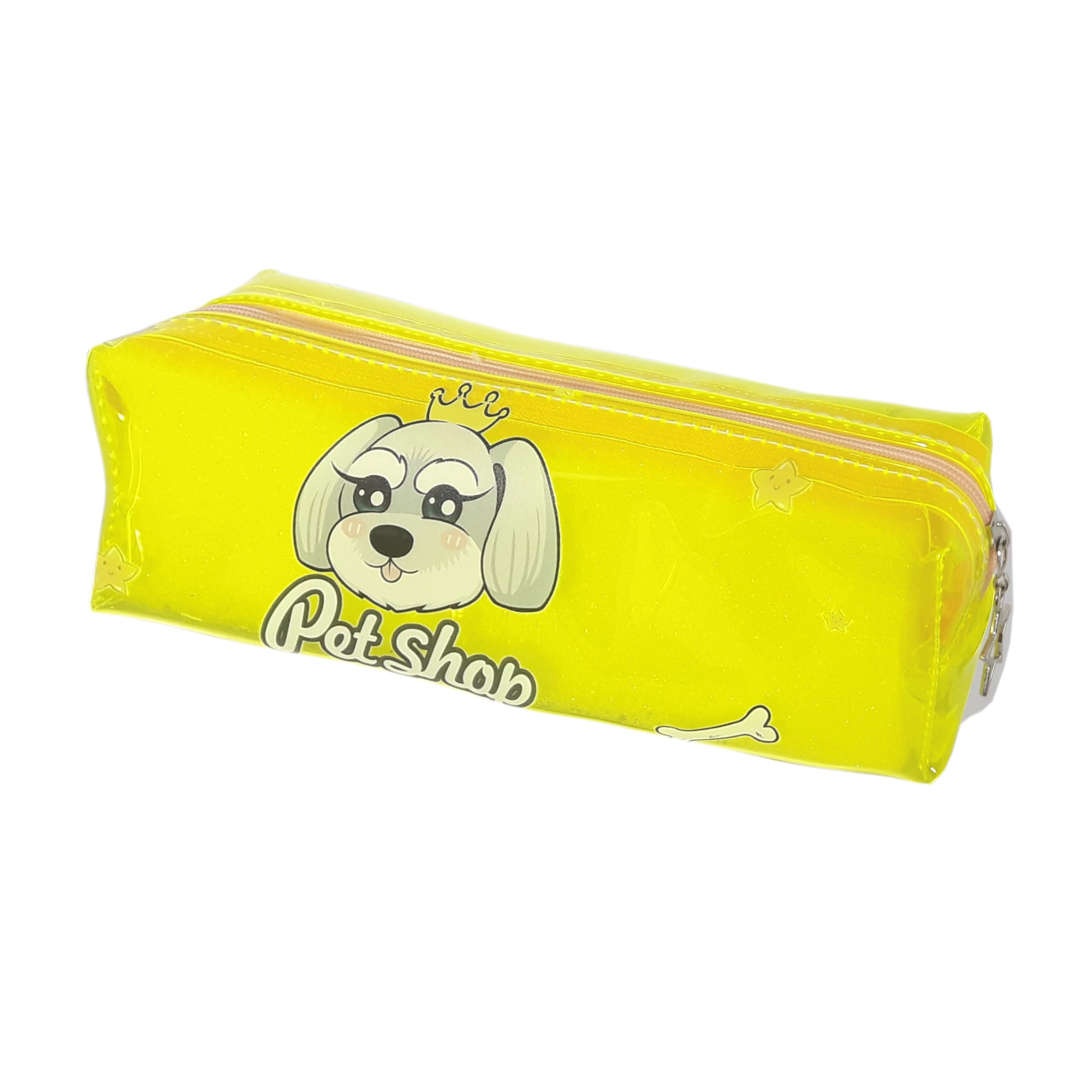 Пенал шкільний; 20*5.5*4.5 см. ; "Болоньез" кол. прозоро-лимонний; арт. VR23059_3; VGR