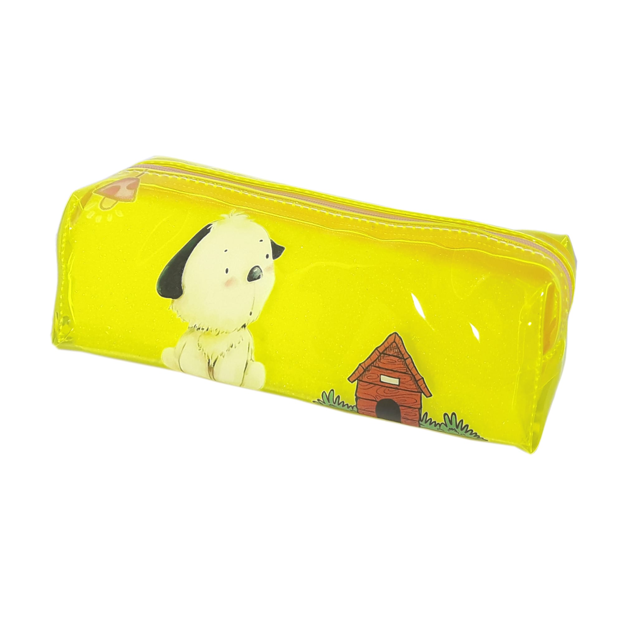 Пенал шкільний; 20*5.5*4.5 см. ; "Дворняга" кол. прозоро-лимонний; арт. VR23059_4; VGR