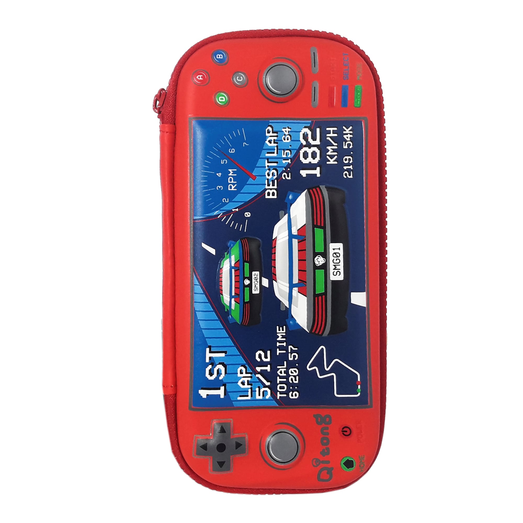 Пенал каркасний 3D; 22*9.5*4 см. ; "Джойстик" кол. червоний; арт. VR23109_1; Qitong