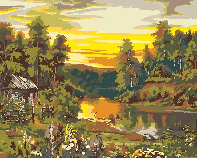 Картина для малювання за номерами  40*50 см. в картон. короб. пенз. фарби. арт. VR25168, VGR