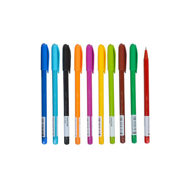 Ручка кулькова; масляна основа; 0,7мм; стрижень синій; корпус асорті; арт. KL10511; KLERK