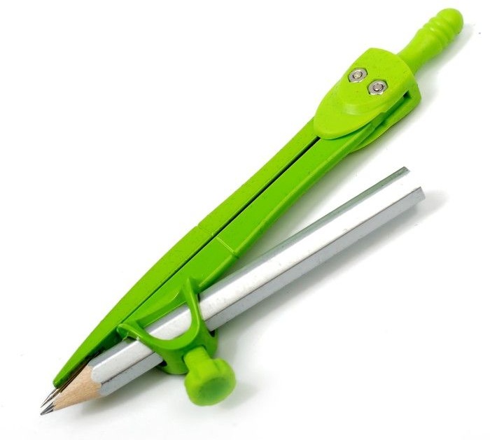 Циркуль метал. з олівцем; пласт. упак. з європідвісом. кол. асорті.; арт. YL88183; Yalong