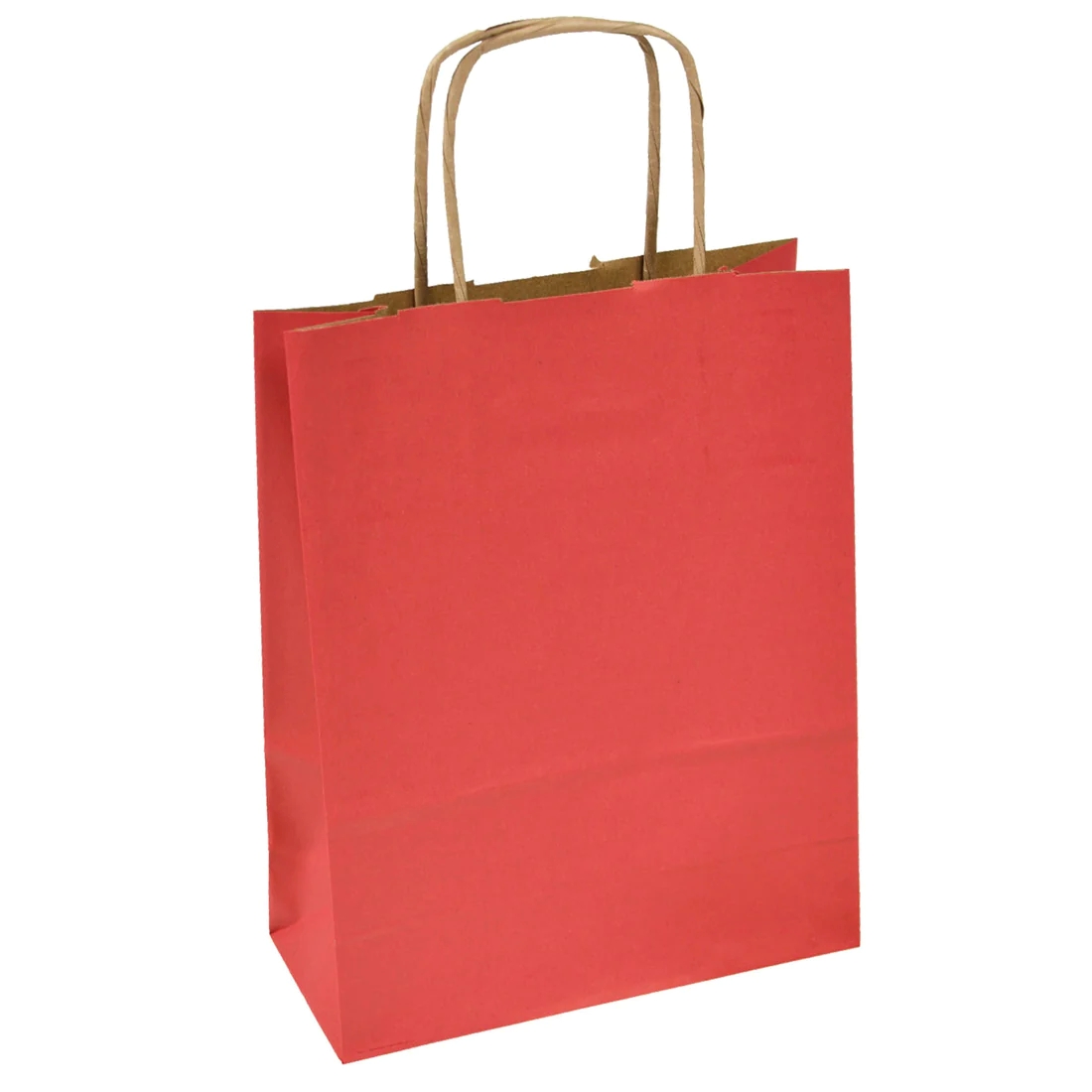 Пакет із паперу крафт; колір червоний; розмір: 26*32*12см; арт. AG2140, ANGEL GIFTS