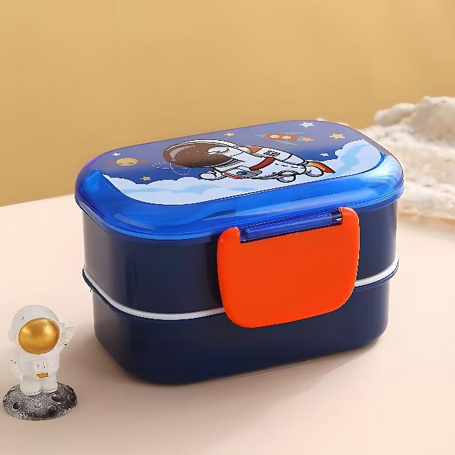 Ланч-бокс для їжі; подвійний; синій; арт. VR2012-2; VGR