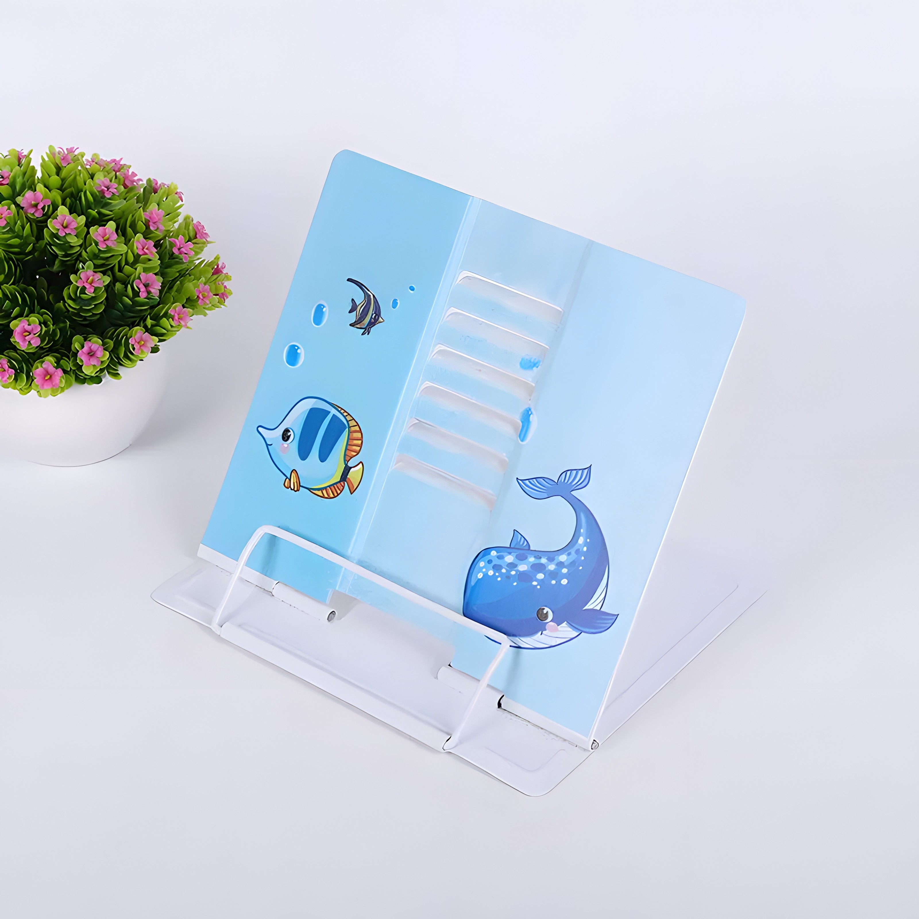 Підставка для книг металева; колір блакитний; арт. VR2033-4; VGR