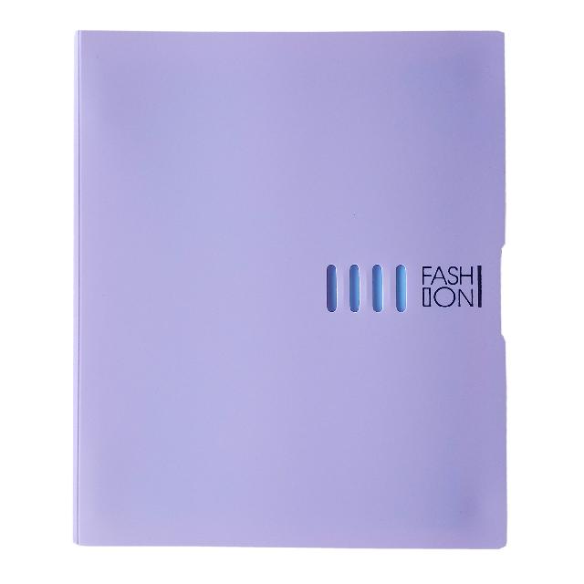 Зошит-блокнот на кільцях зі змінним блоком; В5; лін.; 50 арк.; 4 розділювачі-кармани; пластик. обкл.; кол. бузковий; арт. KL10537-2; KLERK