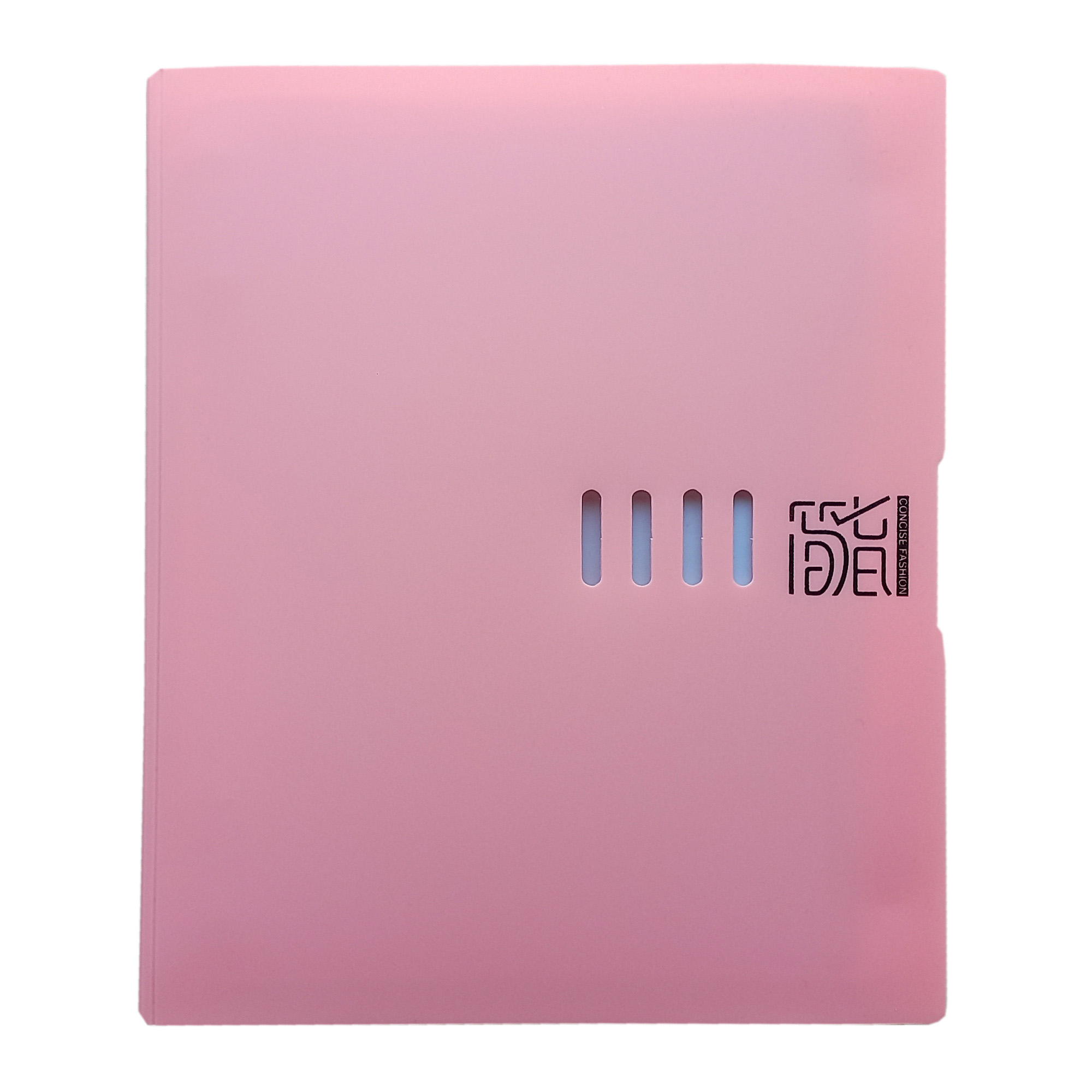 Зошит-блокнот на кільцях зі змінним блоком; А5; лін.; 50 арк.; 4 розділювачі-кармани; пластик. обкл.; кол. рожевий; арт. KL10538-1; KLERK