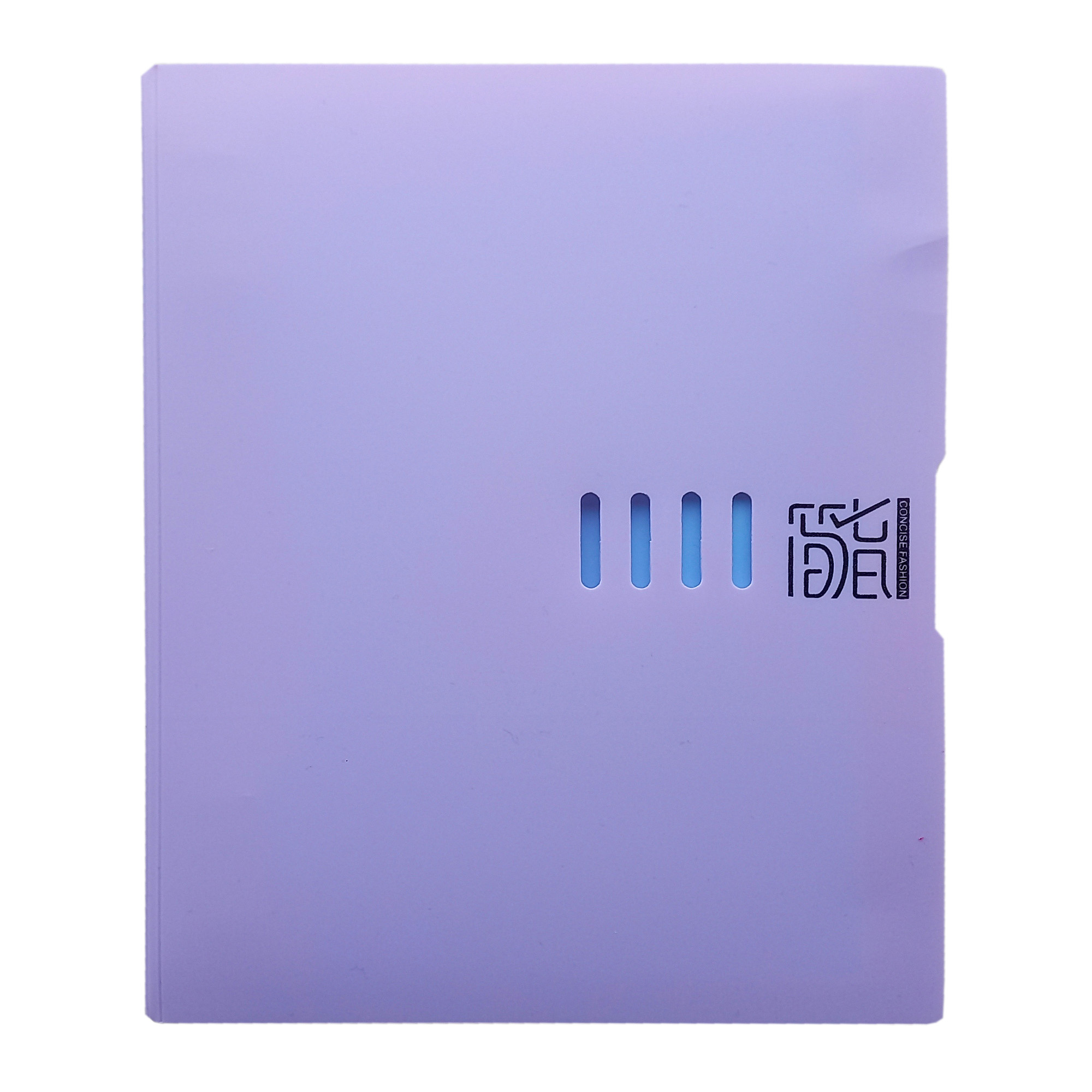 Зошит-блокнот на кільцях зі змінним блоком; А5;  лін.; 50 арк.; 4 розділювачі-кармани; пластик. обкл.; кол. бузковий; арт. KL10538-2; KLERK