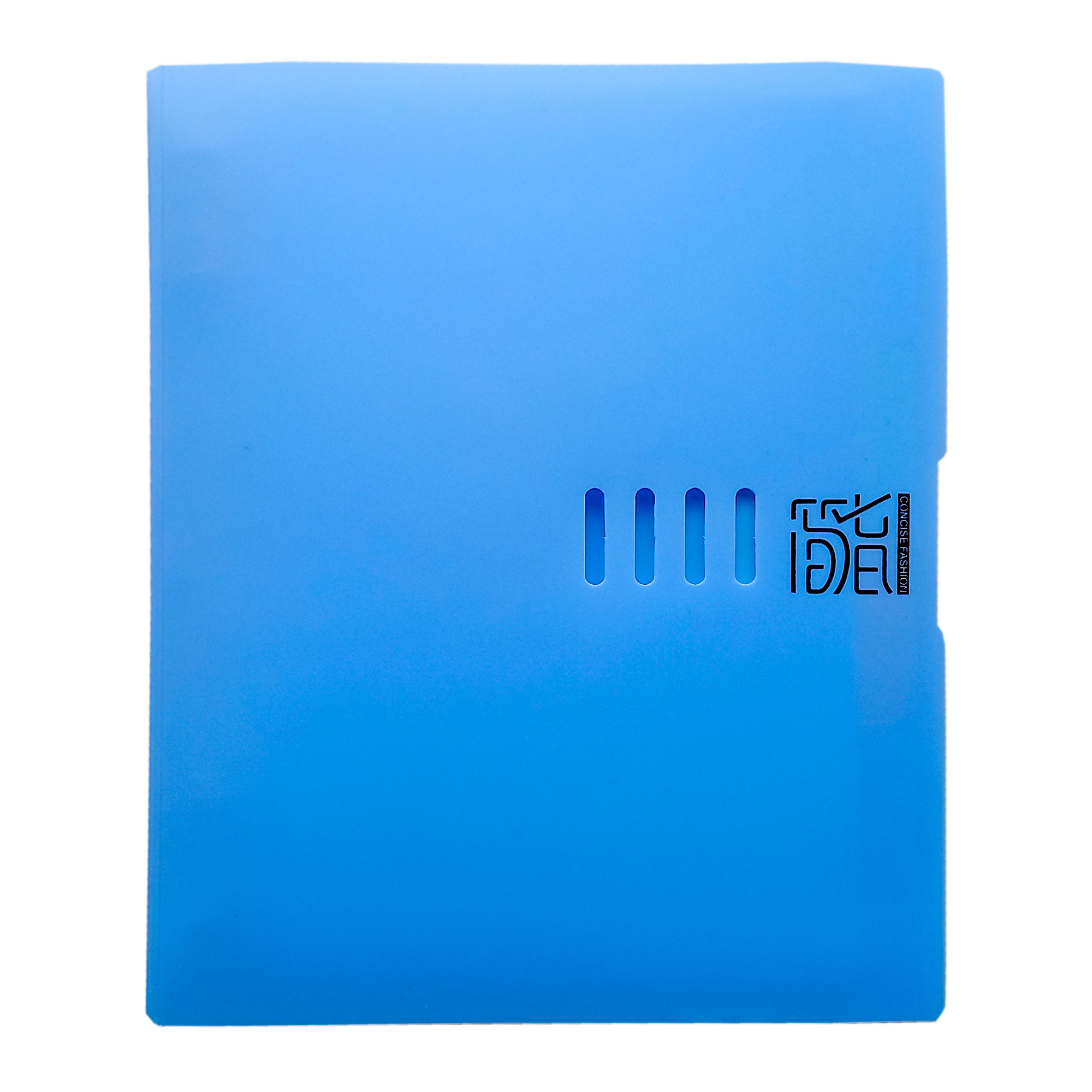 Зошит-блокнот на кільцях зі змінним блоком; А5;  лін.; 50 арк.; 4 розділювачі-кармани; пластик. обкл.; кол. блакитний; арт. KL10538-3; KLERK