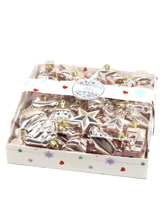 Набір ялинкових іграшок пластикових, 38 шт.арт. AG3442; ANGEL GIFTS