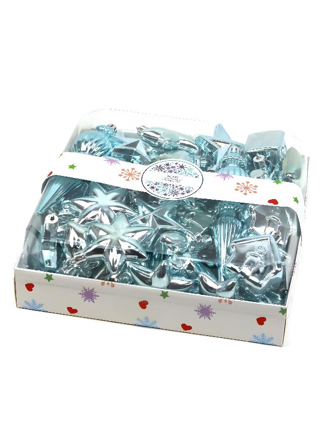 Набір ялинкових іграшок пластикових, 38 шт.арт. AG3443; ANGEL GIFTS