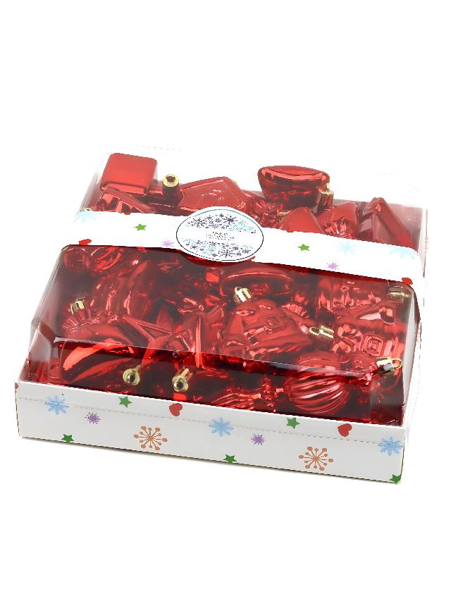 Набір ялинкових іграшок пластикових, 38 шт.арт. AG3445; ANGEL GIFTS