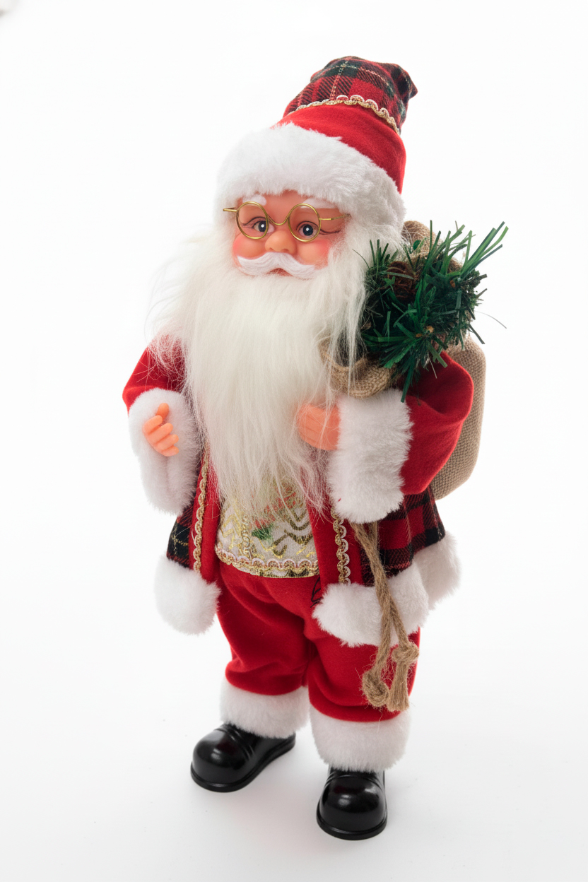 Санта Клаус з ліхтариком музичний; 30см; арт. AG3471; ANGEL GIFTS