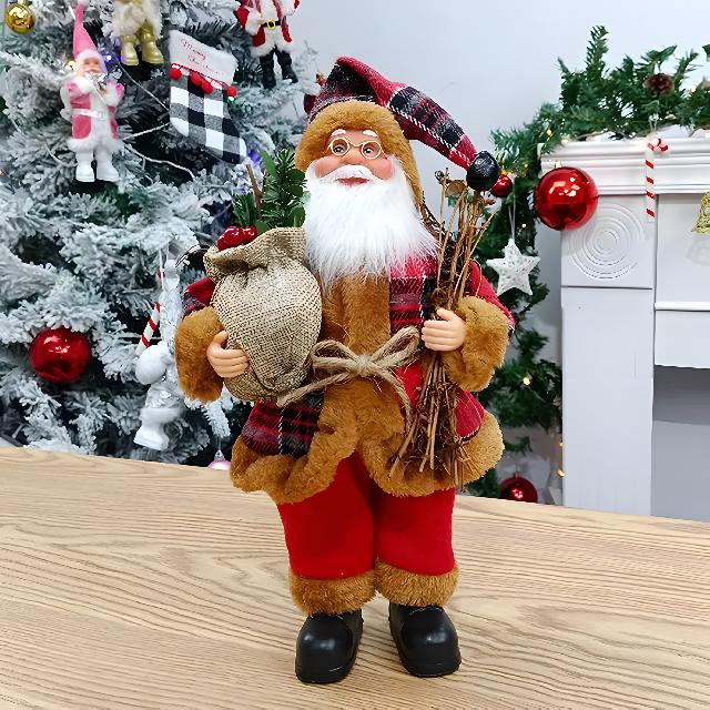 Санта Клаус з мішком; 30см; арт. AG3473; ANGEL GIFTS