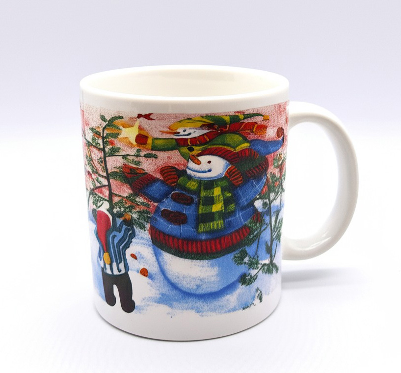 Чашка керамічна новорічна; 330мл, арт. AG3542; ANGEL GIFTS