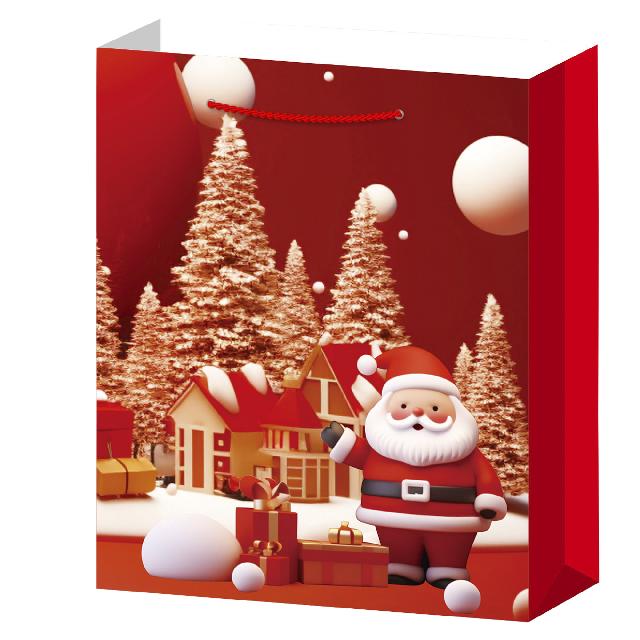 Пакет паперовий для подарунків (Новорічний); 4 дизайни; розмір:26*32*10cm; арт. AG3569; ANGEL GIFTS