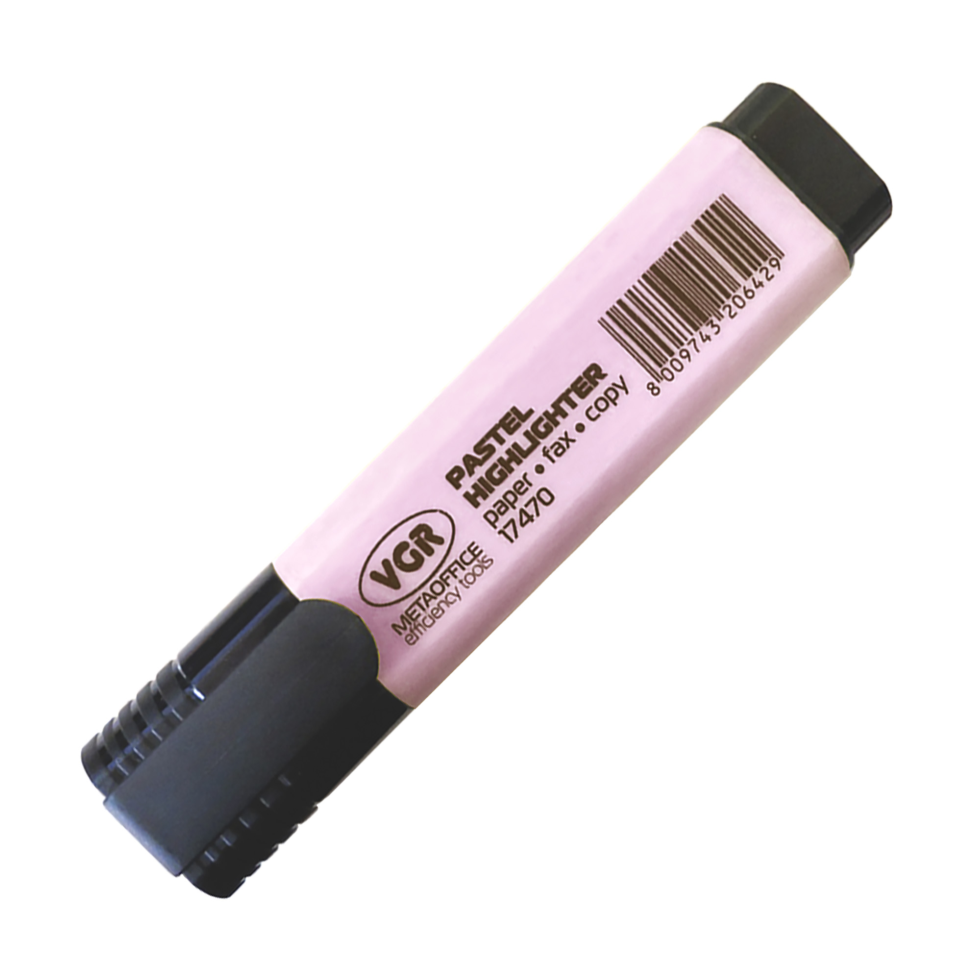Маркер текст.; пастель рожевий; 2-4мм, клінопод.; арт. 17470-PIN; VGR